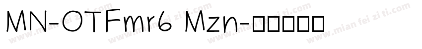 MN-OTFmr6 Mzn字体转换